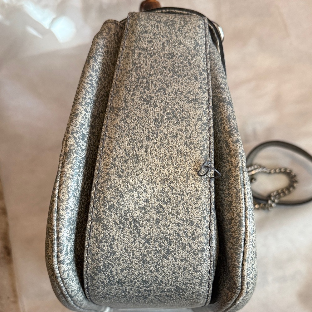 Gucci Gray Handbag with Bamboo Handle - Picture 5 of 10